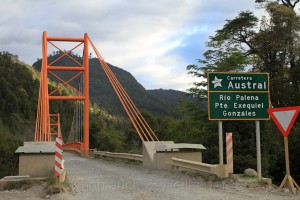 Brücke über den Rio Palena, nördlich von La Junta, Carretera Austral, Chile