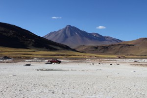 Salar aguas calientes, Ruta 23, Richtung Grenzübergang Paso Sico, Region de Antofagasta, Atacamawüste, Chile